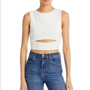 NWT | FORE (Bloomingdales) | Front Cut Out Cropped Tank Top